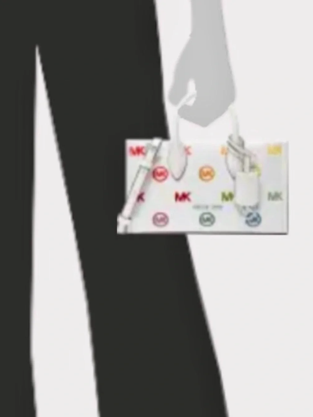 Michael Kors Mirella Rainbow Convertible Crossbody Handbag & Wallet NWT
